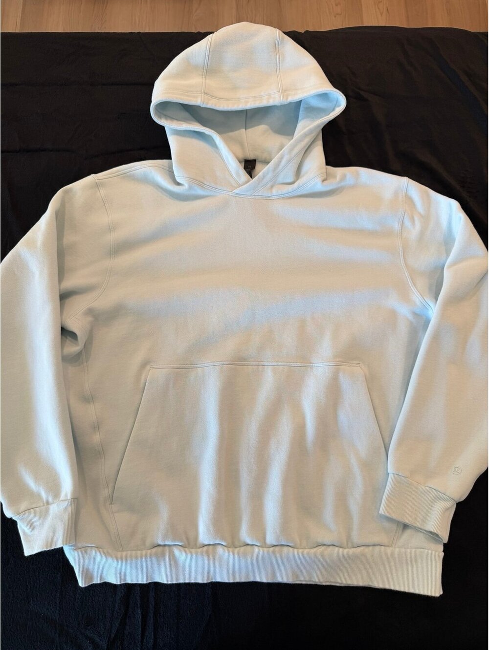Lululemon Steady State Hoodie Light Blue Men's Size Large Cotton Blend